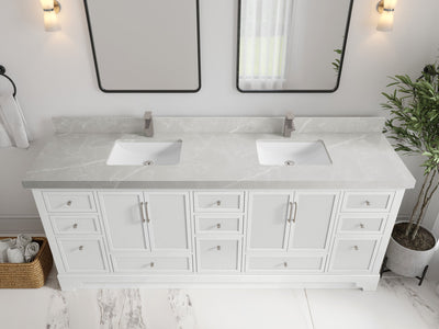 Alys 84 in. W x 22 in. D Double Sink Bathroom Vanity