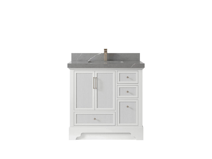 Alys 36 in. W x 22 in. D Center Sink Bathroom Vanity - photo 26