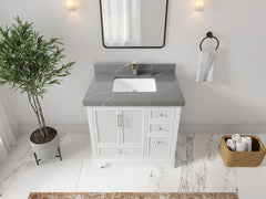 Alys 36 in. W x 22 in. D Center Sink Bathroom Vanity - photo 25