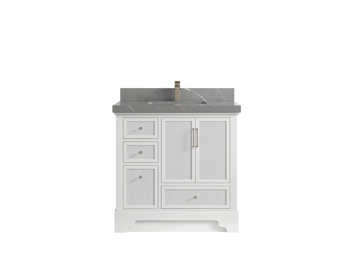 Alys 36 in. W x 22 in. D Center Sink Bathroom Vanity - photo 26