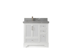 Alys 36 in. W x 22 in. D Left Offset Sink Bathroom Vanity - photo 26