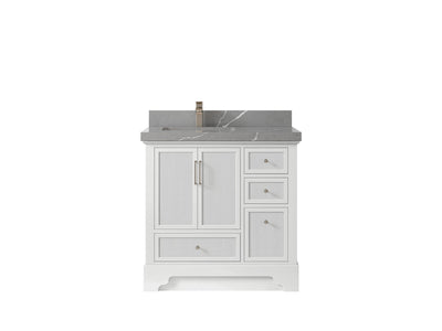 Alys 36 in. W x 22 in. D Left Offset Sink Bathroom Vanity