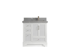 Alys 36 in. W x 22 in. D Right Offset Sink Bathroom Vanity - photo 24