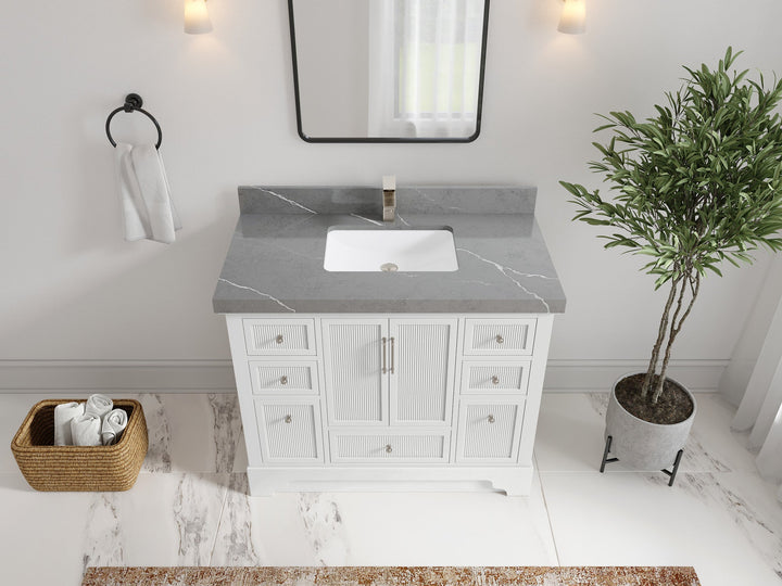 Alys 42 in. W x 22 in. D Single Sink Bathroom Vanity - photo 25
