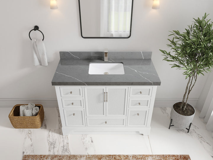 Alys 48 in. W x 22 in. D Single Sink Bathroom Vanity - photo 25