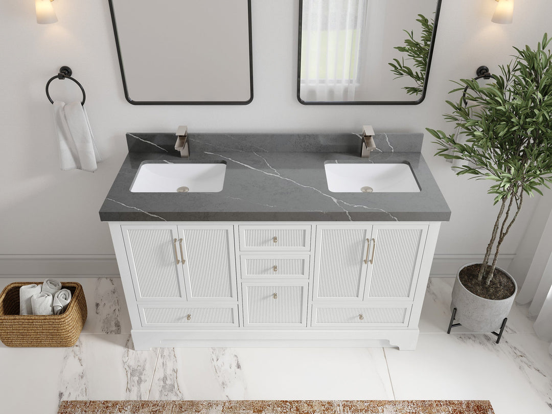 Alys 60 in. W x 22 in. D Double Sink Bathroom Vanity