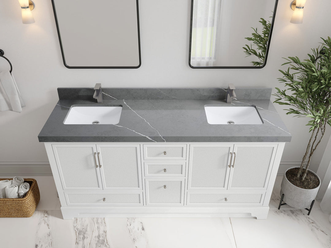 Alys 72 in. W x 22 in. D Double Sink Bathroom Vanity