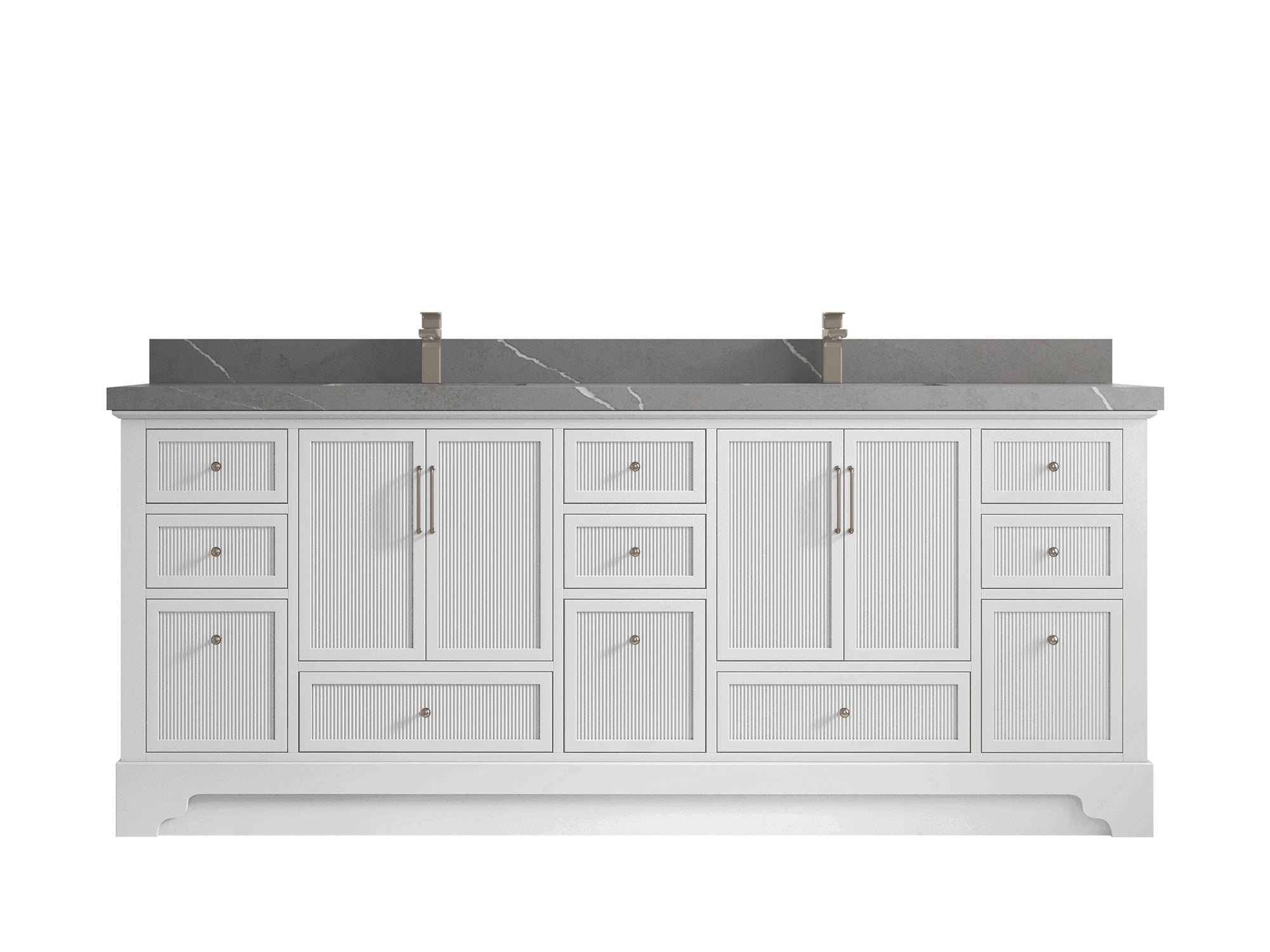 Alys 84 in. W x 22 in. D Double Sink Bathroom Vanity