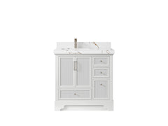 Alys 36 in. W x 22 in. D Left Offset Sink Bathroom Vanity - photo 38