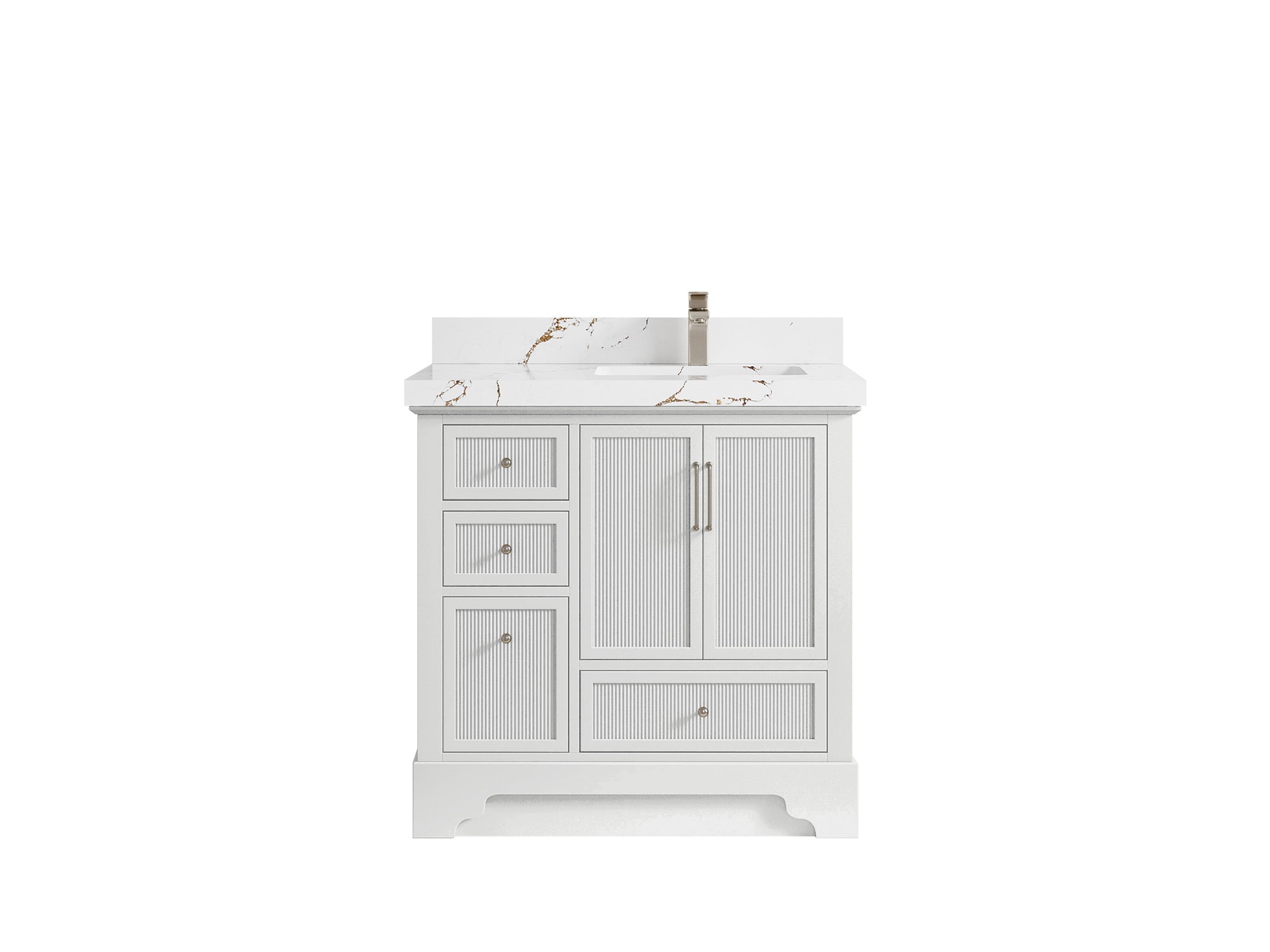Alys 36 in. W x 22 in. D Right Offset Sink Bathroom Vanity
