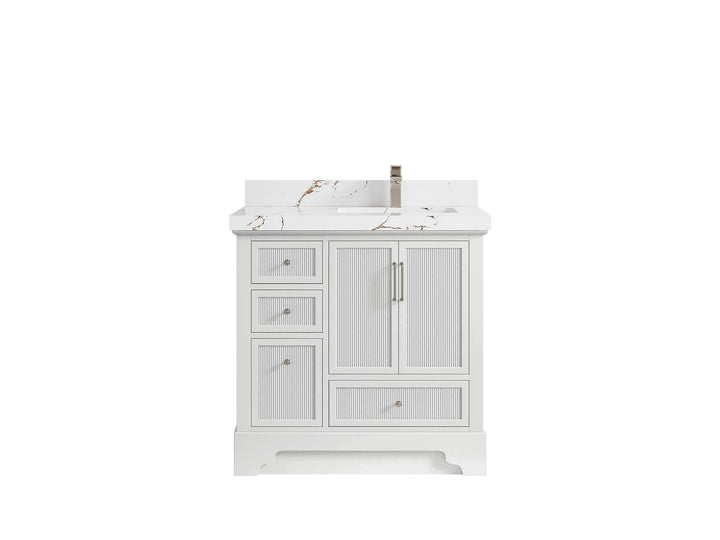 Alys 36 in. W x 22 in. D Right Offset Sink Bathroom Vanity - photo 38