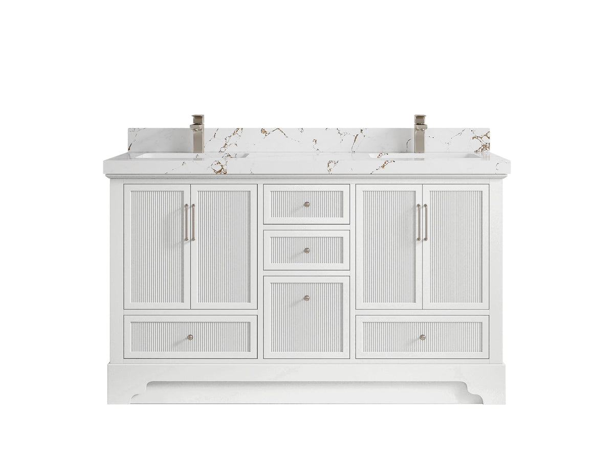Alys 60 in. W x 22 in. D Double Sink Bathroom Vanity