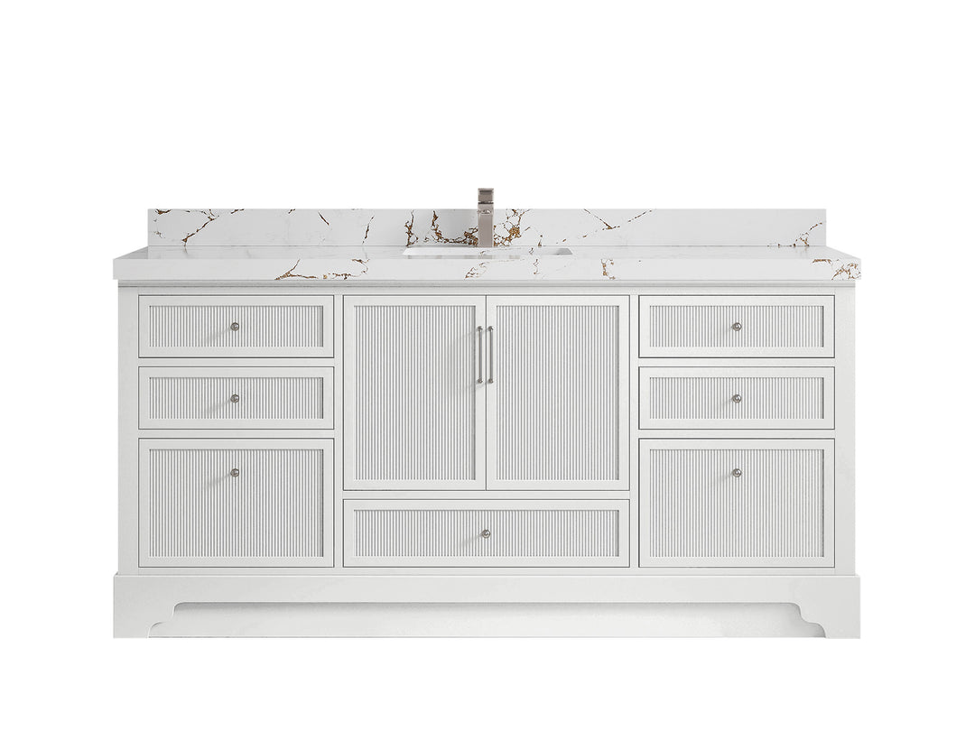 Alys 72 in. W x 22 in. D Single Sink Bathroom Vanity