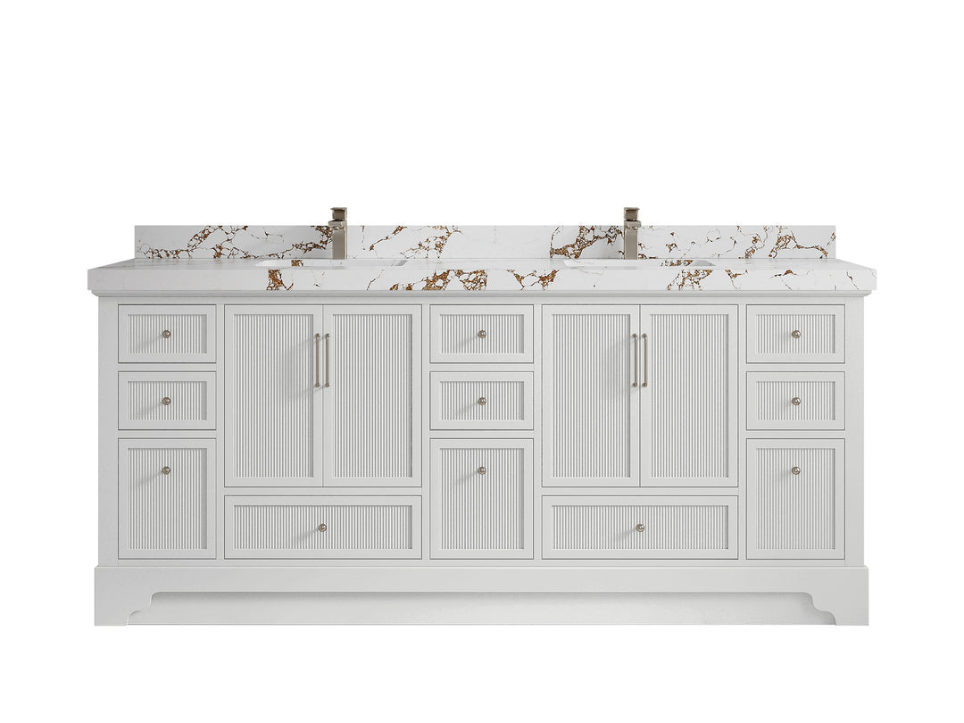 Alys 80 in. W x 22 in. D Double Sink Bathroom Vanity