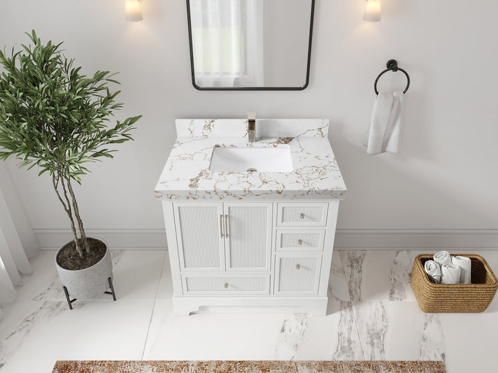 Alys 36 in. W x 22 in. D Center Sink Bathroom Vanity - photo 39