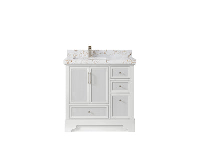 Alys 36 in. W x 22 in. D Left Offset Sink Bathroom Vanity