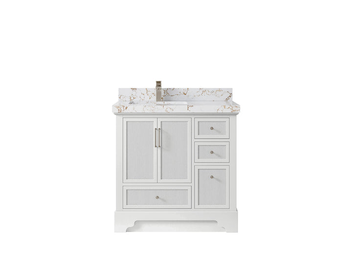 Alys 36 in. W x 22 in. D Left Offset Sink Bathroom Vanity - photo 40