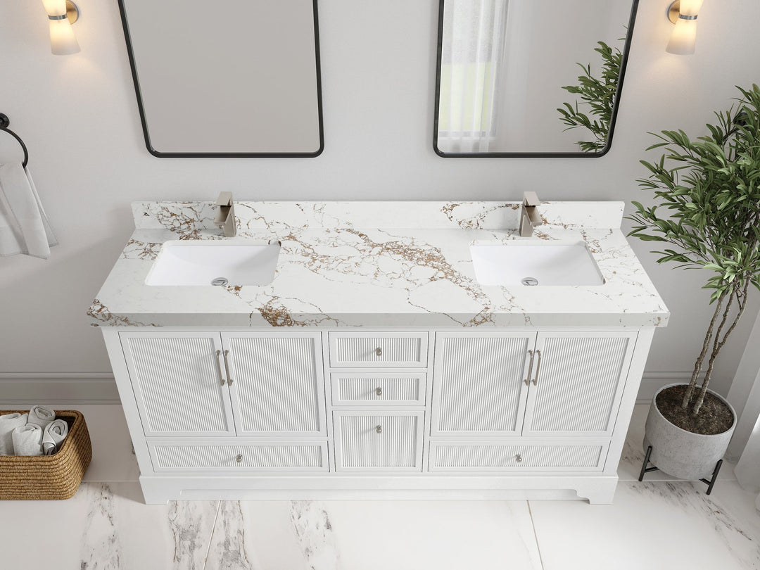 Alys 72 in. W x 22 in. D Double Sink Bathroom Vanity