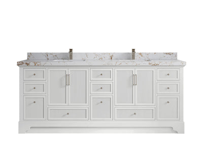 Alys 84 in. W x 22 in. D Double Sink Bathroom Vanity