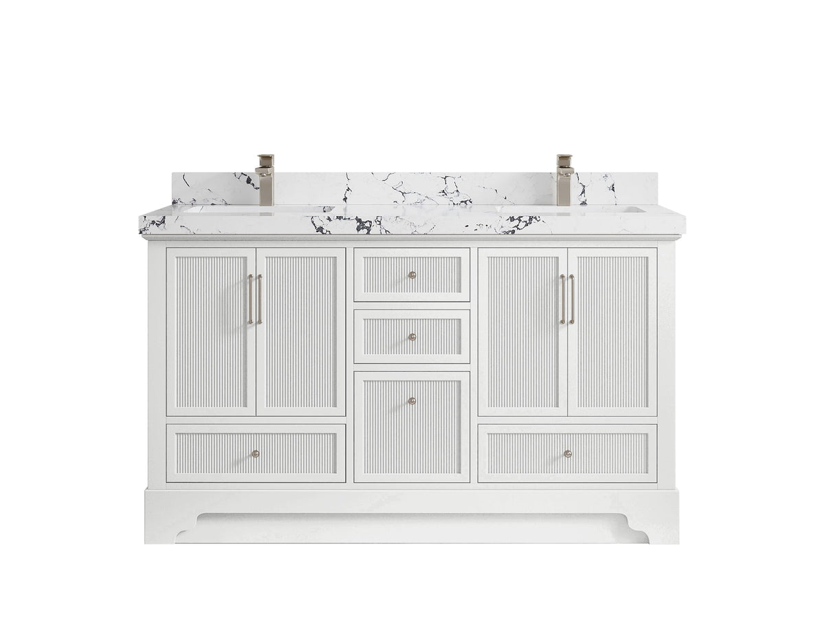 Alys 60 in. W x 22 in. D Double Sink Bathroom Vanity