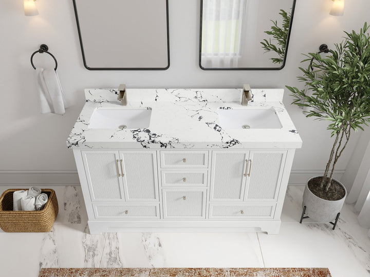 Alys 60 in. W x 22 in. D Double Sink Bathroom Vanity - photo 41