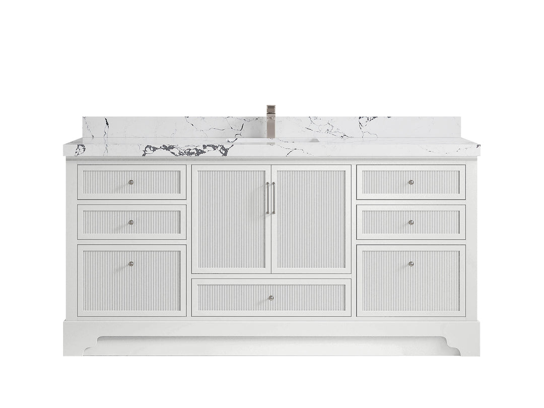 Alys 72 in. W x 22 in. D Single Sink Bathroom Vanity