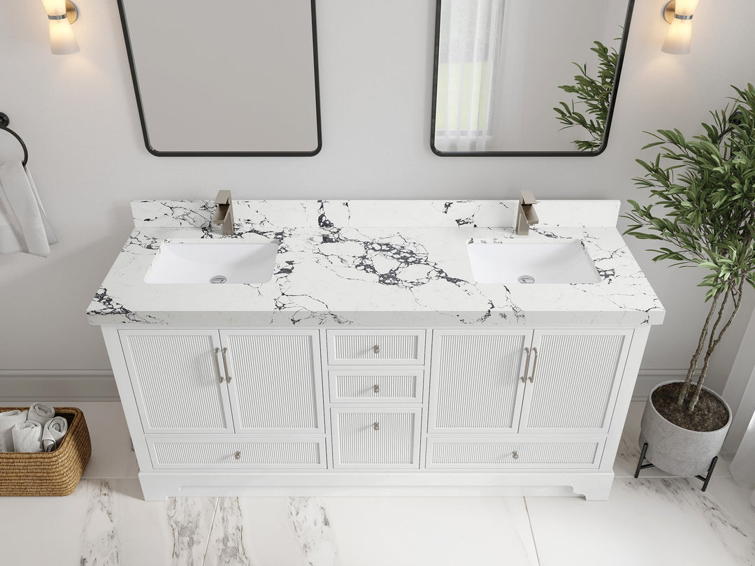 Alys 72 in. W x 22 in. D Double Sink Bathroom Vanity