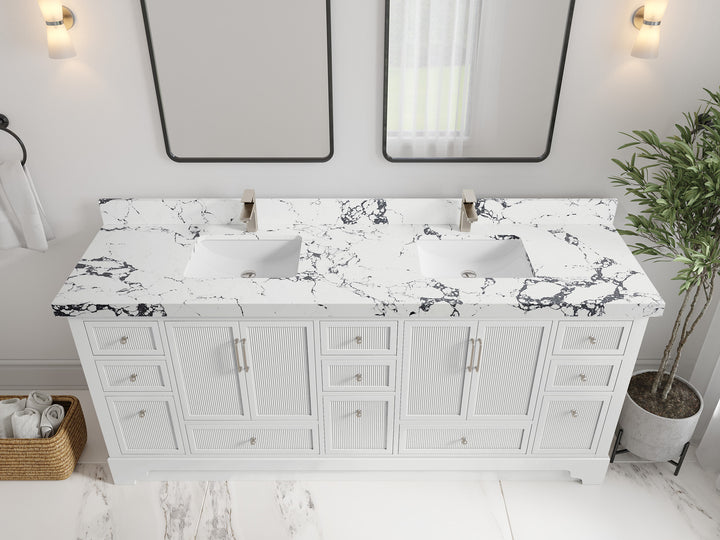 Alys 80 in. W x 22 in. D Double Sink Bathroom Vanity - photo 45