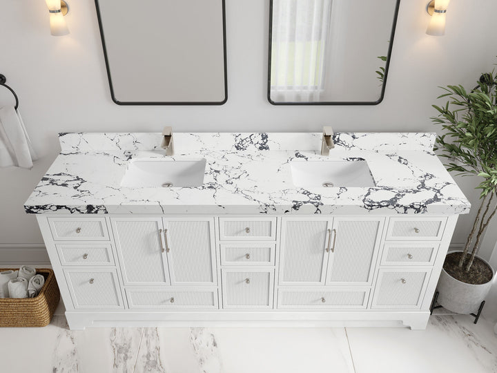 Alys 84 in. W x 22 in. D Double Sink Bathroom Vanity - photo 39