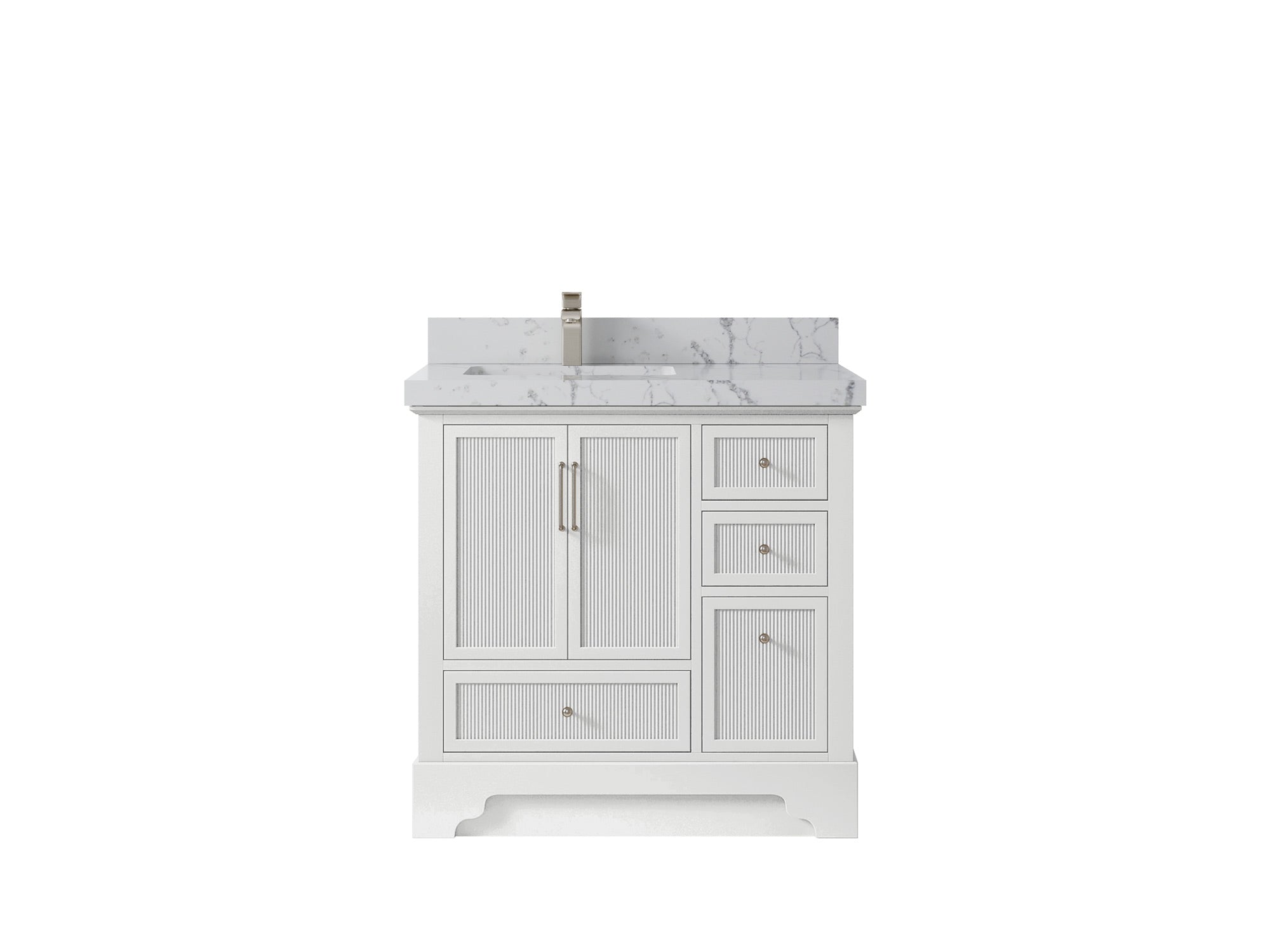 Alys 36 in. W x 22 in. D Left Offset Sink Bathroom Vanity