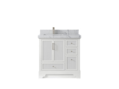 Alys 36 in. W x 22 in. D Left Offset Sink Bathroom Vanity