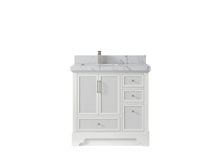Alys 36 in. W x 22 in. D Left Offset Sink Bathroom Vanity - photo 36