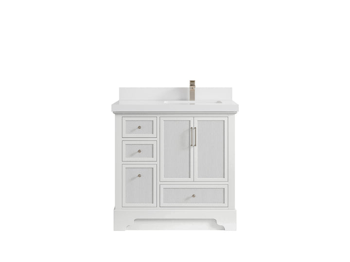 Alys 36 in. W x 22 in. D Right Offset Sink Bathroom Vanity - photo 28