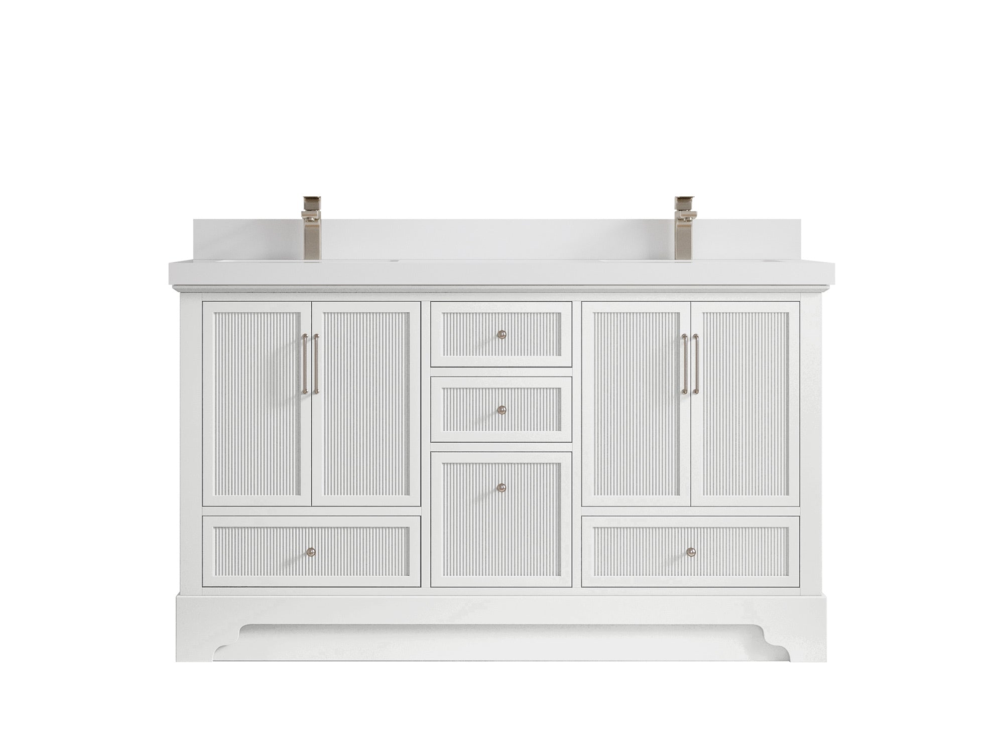 Alys 60 in. W x 22 in. D Double Sink Bathroom Vanity
