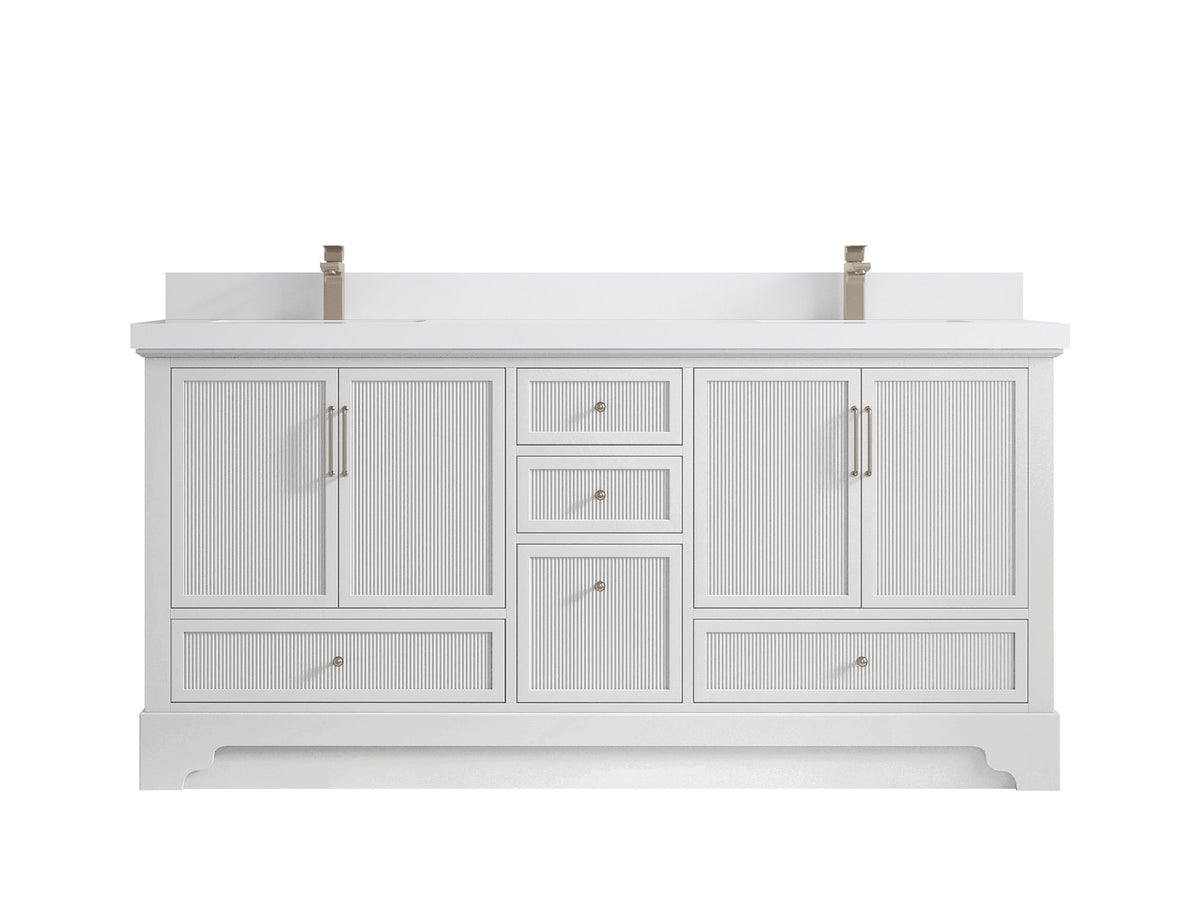 Alys 72 in. W x 22 in. D Double Sink Bathroom Vanity