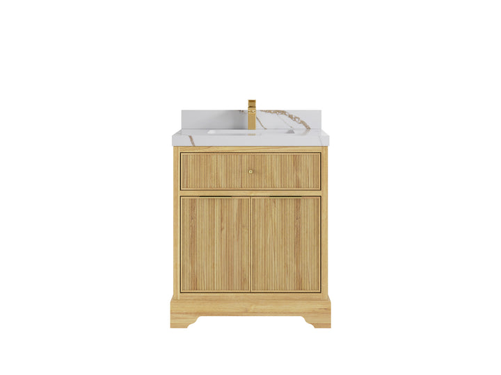 Austin Teak Wood 30 in. W x 22 in. D Single Sink Bathroom Vanity - photo 20