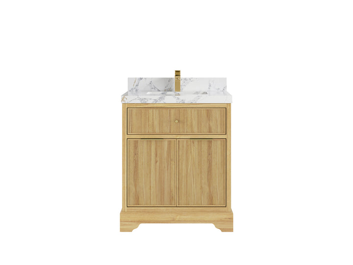 Austin Teak Wood 30 in. W x 22 in. D Single Sink Bathroom Vanity - photo 21