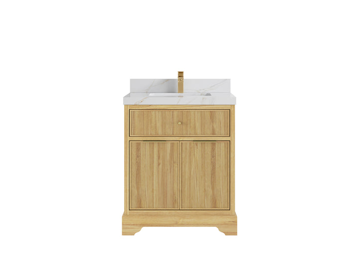 Austin Teak Wood 30 in. W x 22 in. D Single Sink Bathroom Vanity - photo 22