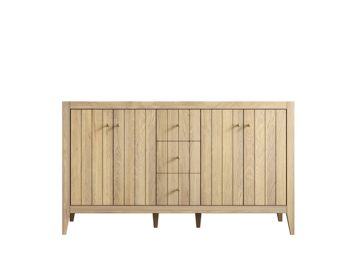 Atlanta White Oak 60 in. W x 22 in. D Double Sink Bathroom Vanity - photo 50