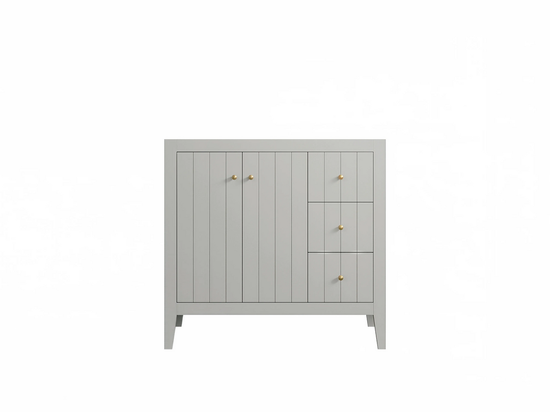 Atlanta 36 in. W x 22 in. D Center Sink Modern Bathroom Vanity | 
              
                Coventry Gray
                
                  
             - ATL-CAB-CGR-35L - photo №34