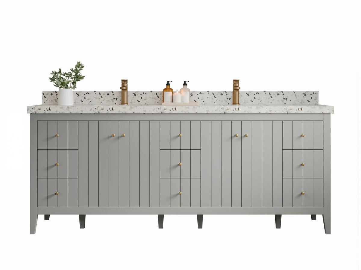 Atlanta 84 in. W x 22 in. D Double Sink Bathroom Vanity