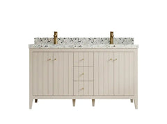 Atlanta 60 in. W x 22 in. D Double Sink Bathroom Vanity - photo 1
