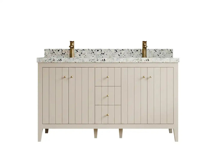 Atlanta 60 in. W x 22 in. D Double Sink Bathroom Vanity - photo 1