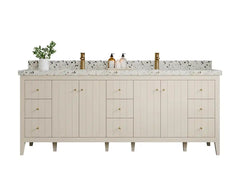 Atlanta 84 in. W x 22 in. D Double Sink Bathroom Vanity - photo 1