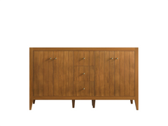 Atlanta Teak Wood 60 in. W x 22 in. D Double Sink Bathroom Vanity - photo 7