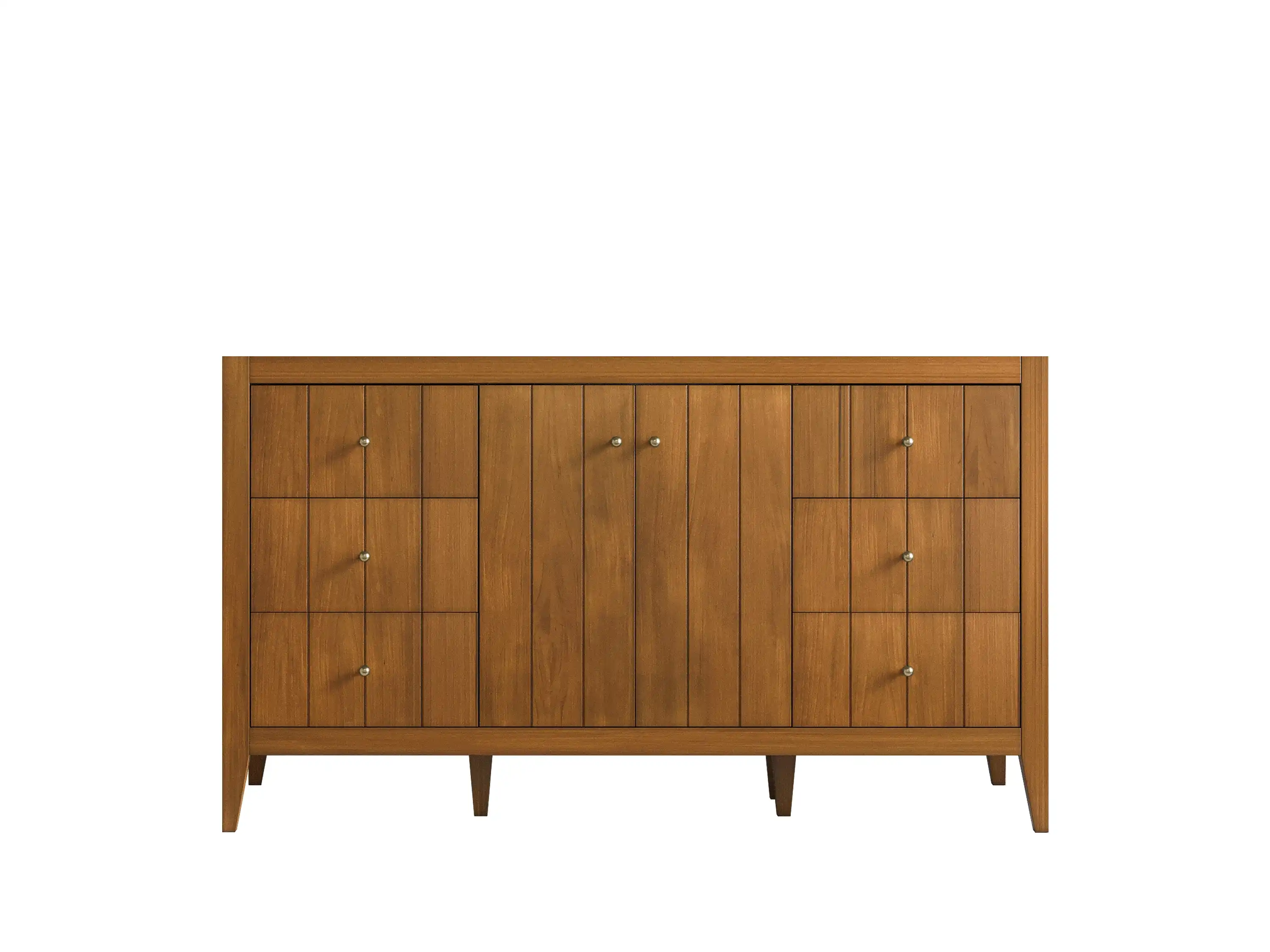 Atlanta Teak Wood 60 in. W x 22 in. D Single Sink Bathroom Vanity