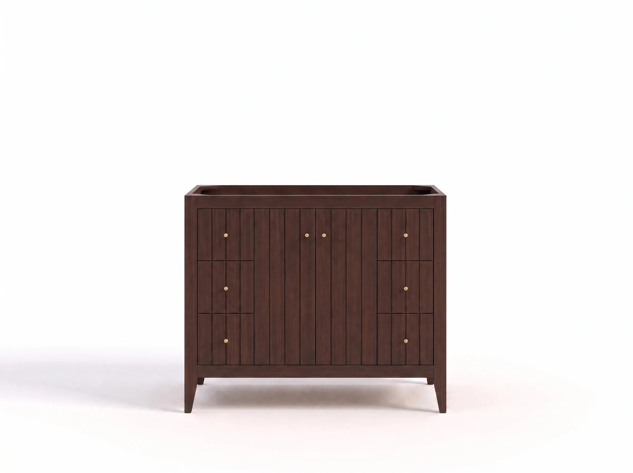 Atlanta Teak Wood 42 in. W x 22 in. D Single Sink Bathroom Vanity