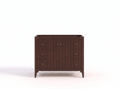 Atlanta Teak Wood 42 in. W x 22 in. D Single Sink Bathroom Vanity