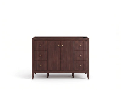 Atlanta Teak Wood 48 in. W x 22 in. D Single Sink Bathroom Vanity