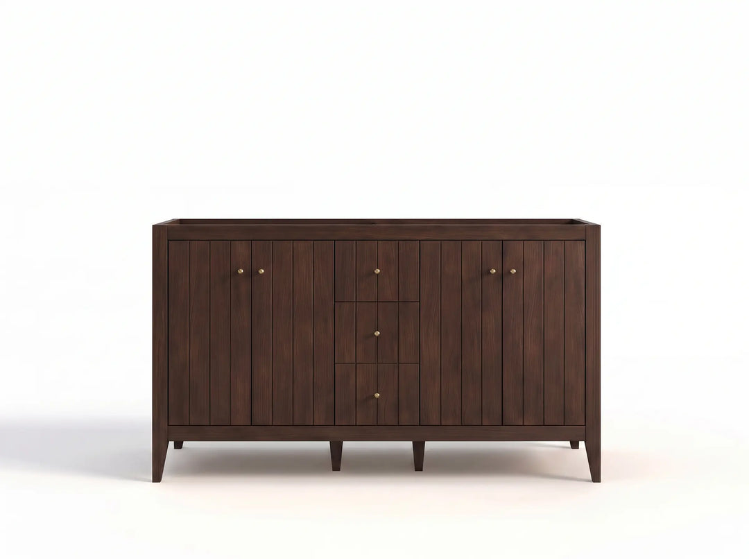 Atlanta Teak Wood 60 in. W x 22 in. D Double Sink Bathroom Vanity | 
              
                Dark Walnut Finish Teak
                
                  
             - ATL_TK_WLN_WHQZ_60D - photo №38